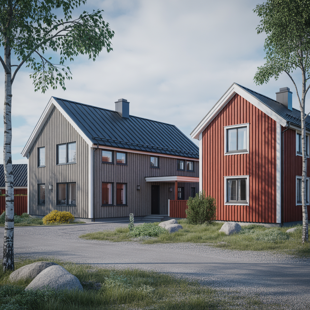 fibercement eller trapanel pa fasad jamforelse och pris